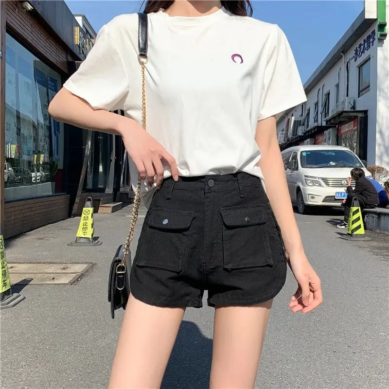 Hot Girl High Waist Denim Shorts 2022 Summer Large - Image 2