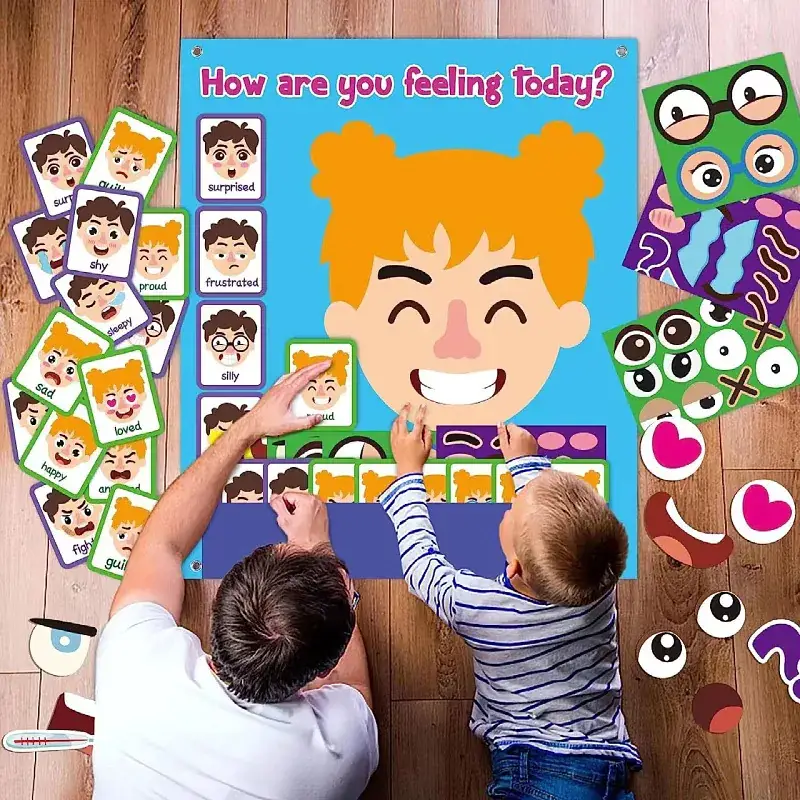 3D Emotional Expression Jigsaw Puzzle for Kids 3-5 Years
