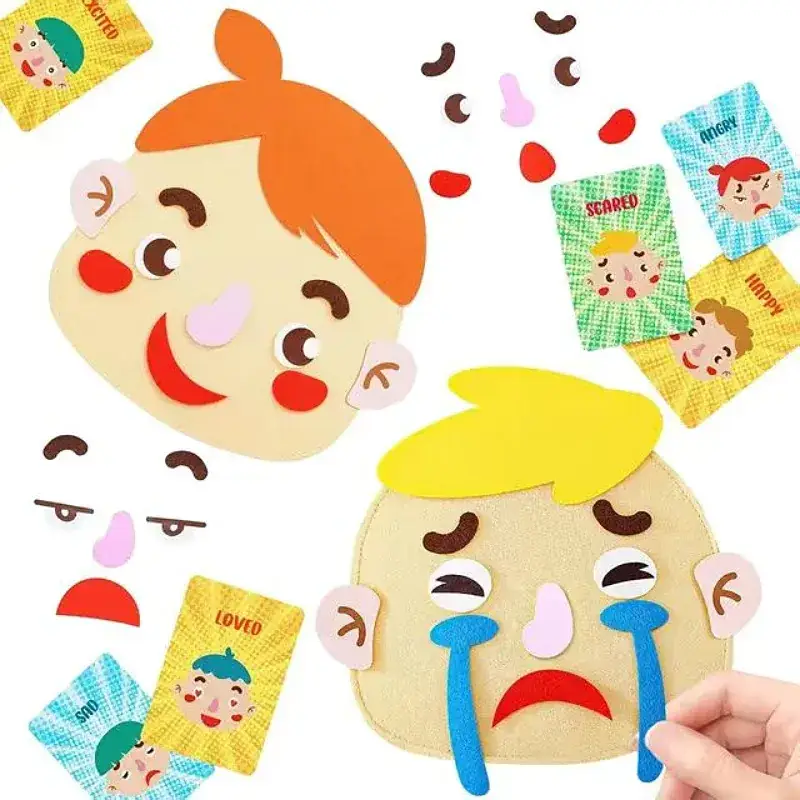 3D Emotional Expression Jigsaw Puzzle for Kids 3-5 Years