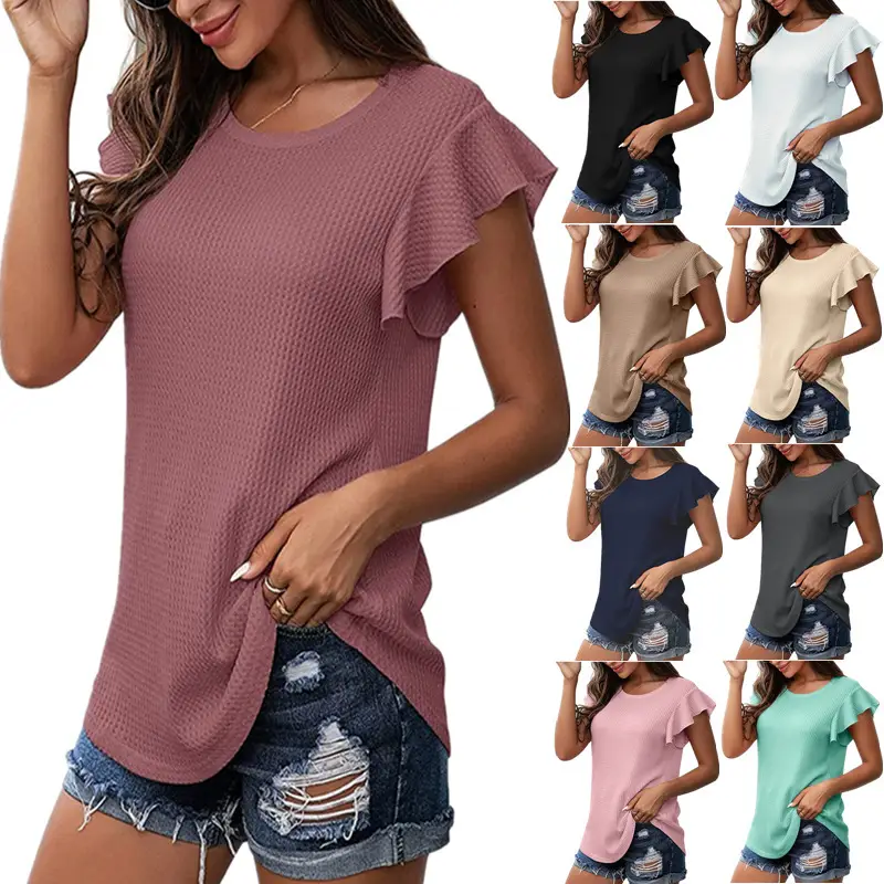 White Split Hip Slim U-Neck Dress for Women — feature 11