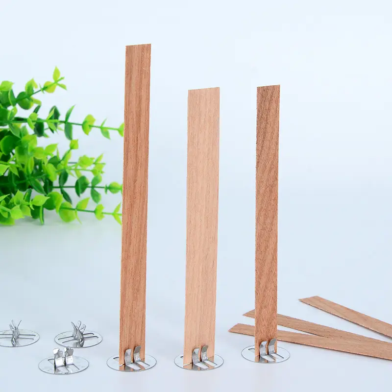 [Wick] Cross-border one-word wood core wood wax core wooden candle core aromatherapy candle wood chip wood wax core