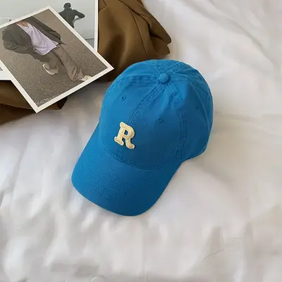 Women's Green Baseball Cap with Letter Embroidery - Image 11