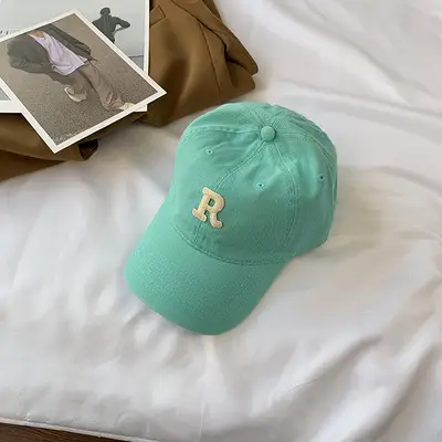 Women's Green Baseball Cap with Letter Embroidery - Image 16