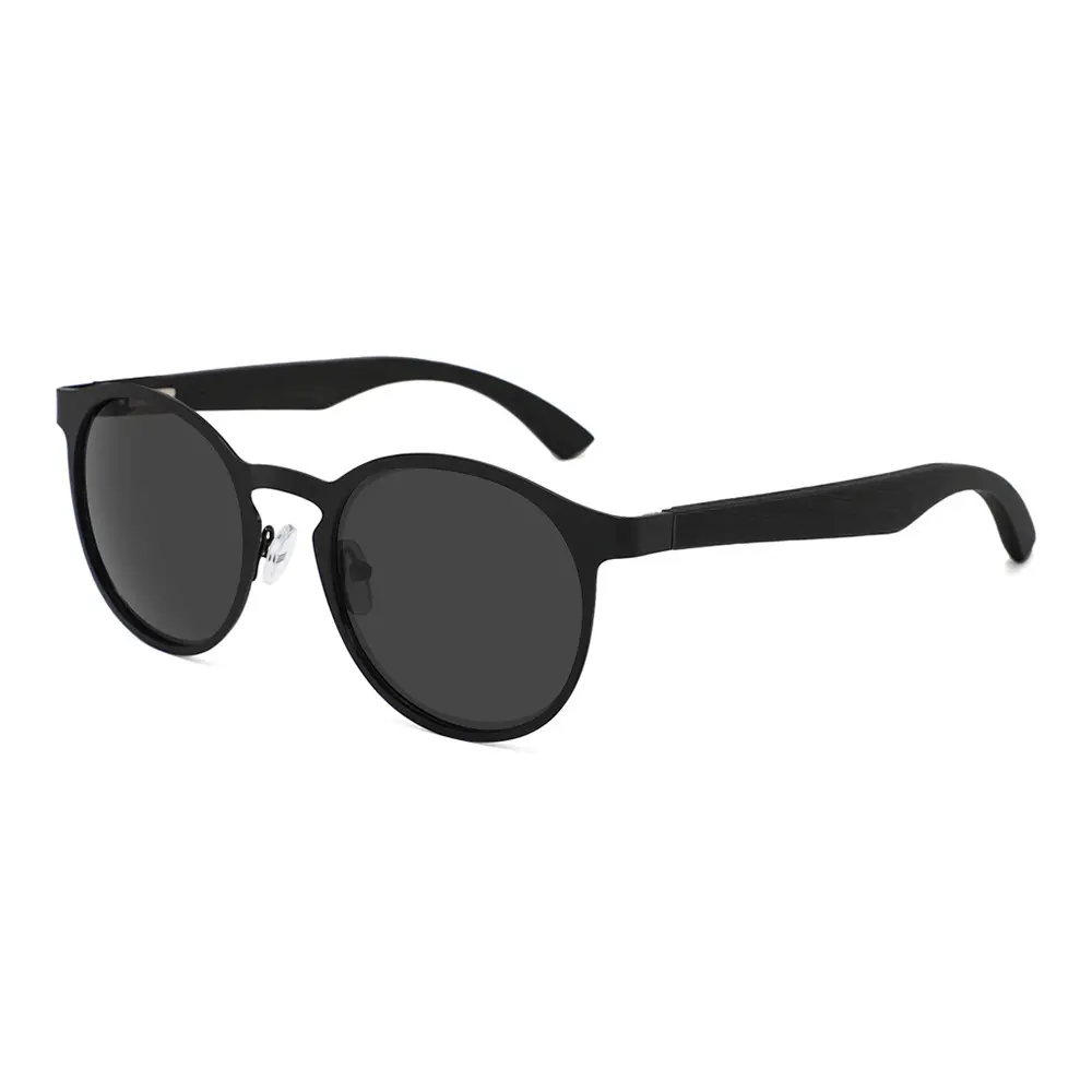 Men Polarized Sunglasses Black Stainless Steel - Image 3