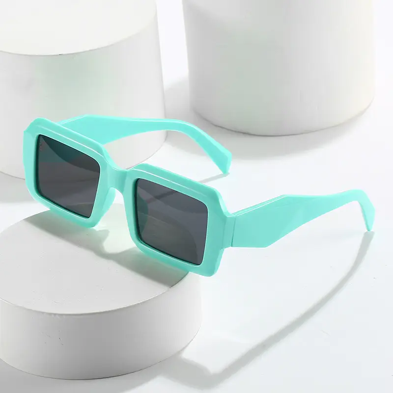 White Square Sunglasses for Women Street Style - Image 12