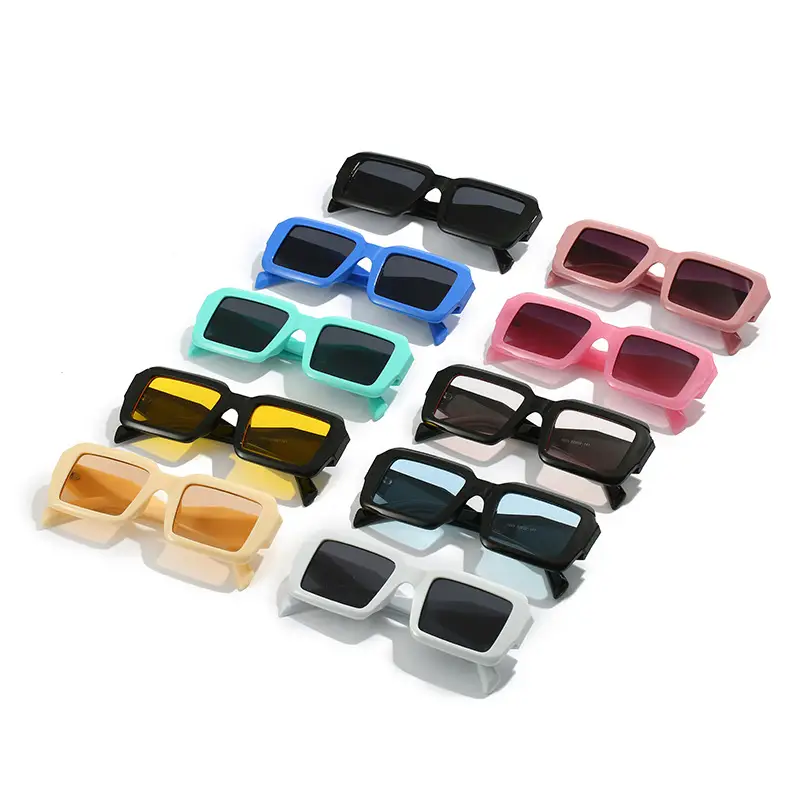 White Square Sunglasses for Women Street Style - Image 14
