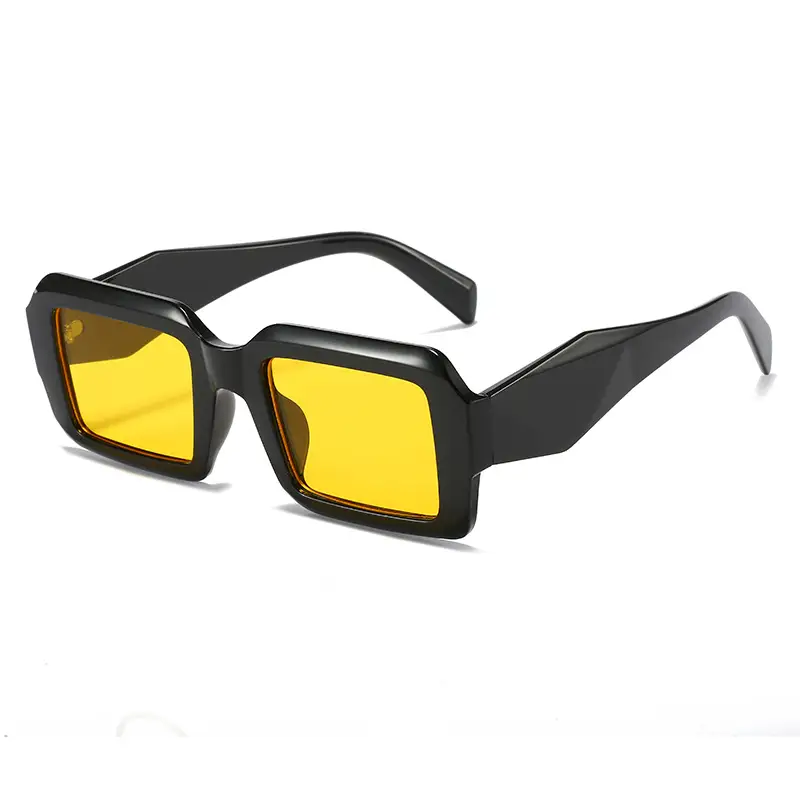 White Square Sunglasses for Women Street Style - Image 2