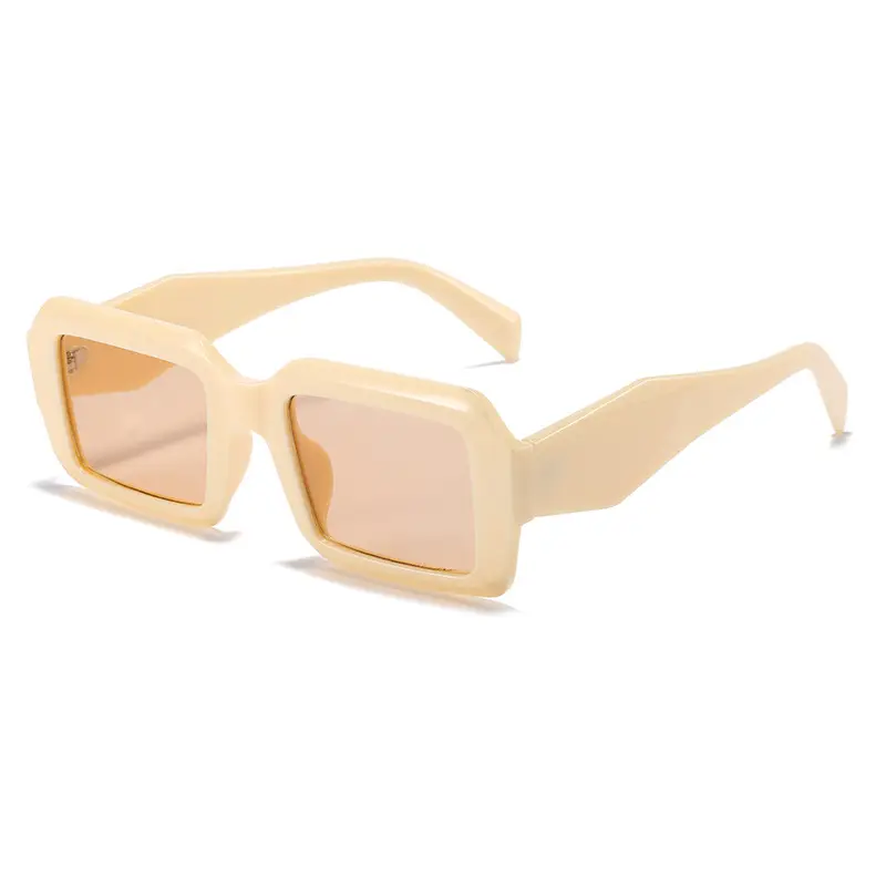 White Square Sunglasses for Women Street Style - Image 9