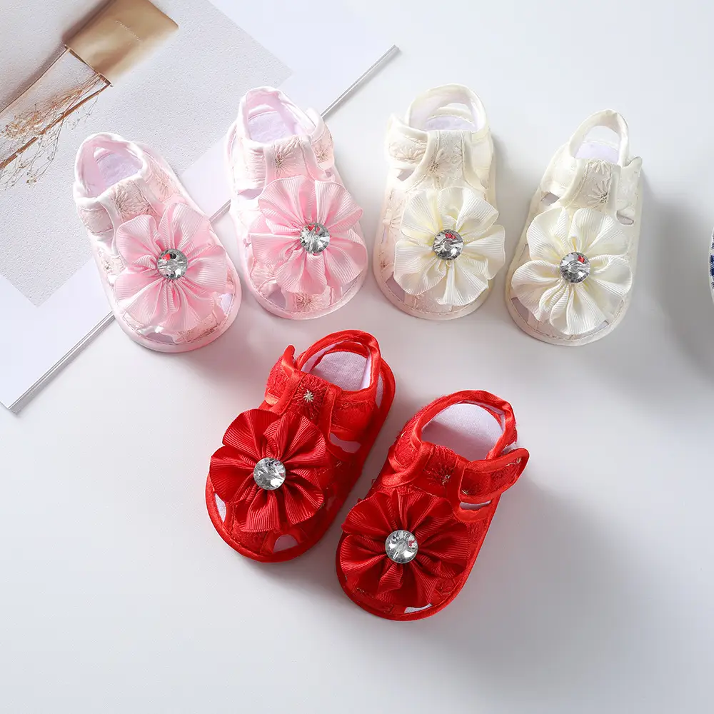 2022 Baby Sandals Red Pink Purple 3-4-6-7Yr
