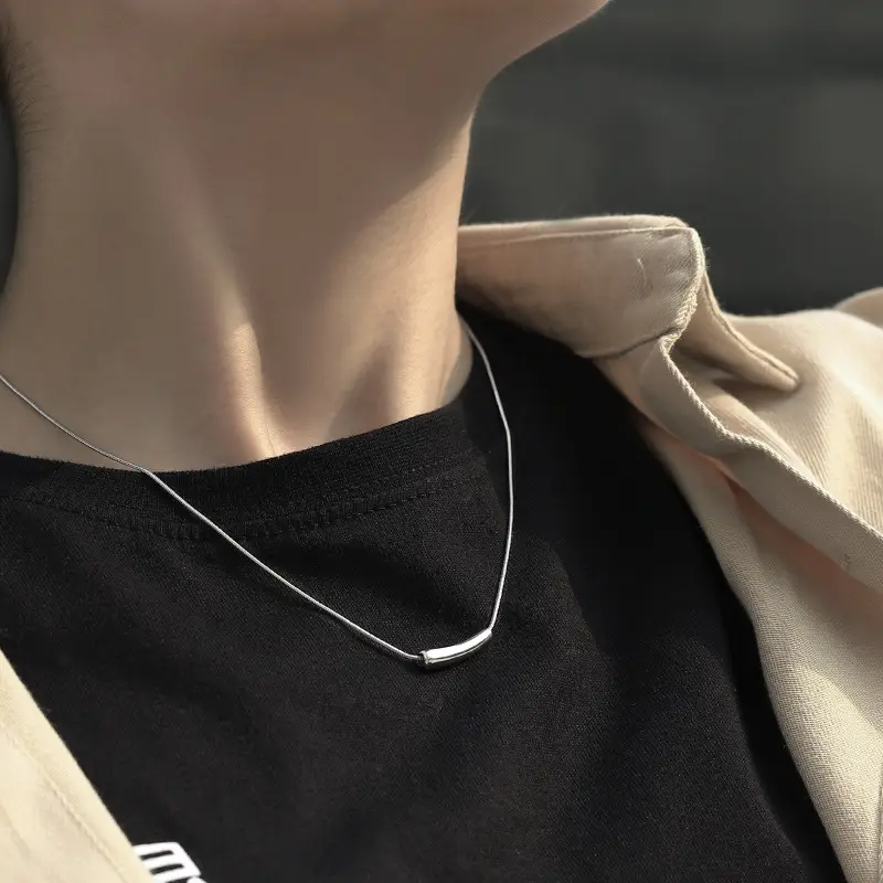 Titanium Steel Women's Eggplant Clavicle Necklace - Image 6