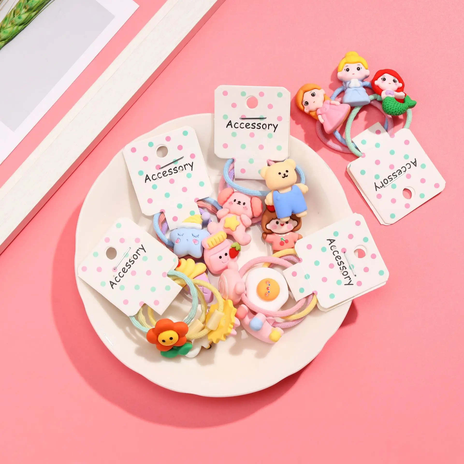 New Kids Hair Ring Candy Color Cartoon Sweet Cute — feature 10