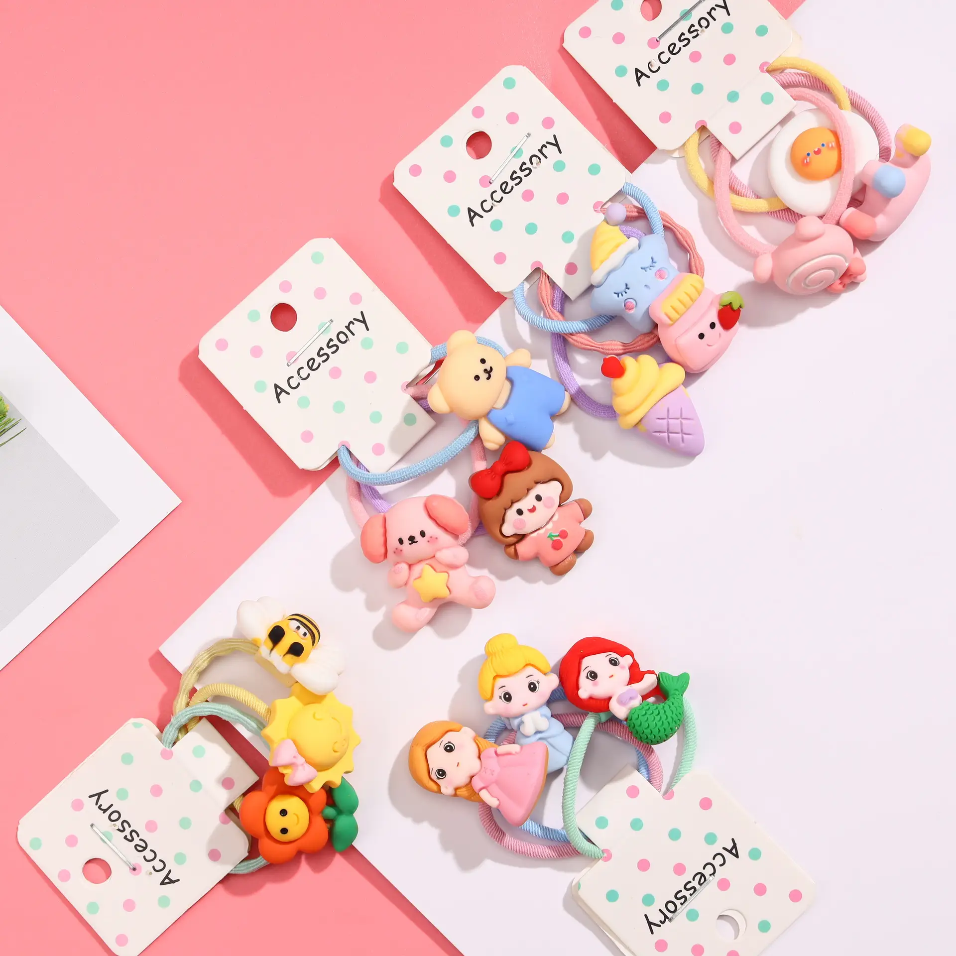 New Kids Hair Ring Candy Color Cartoon Sweet Cute — feature 4