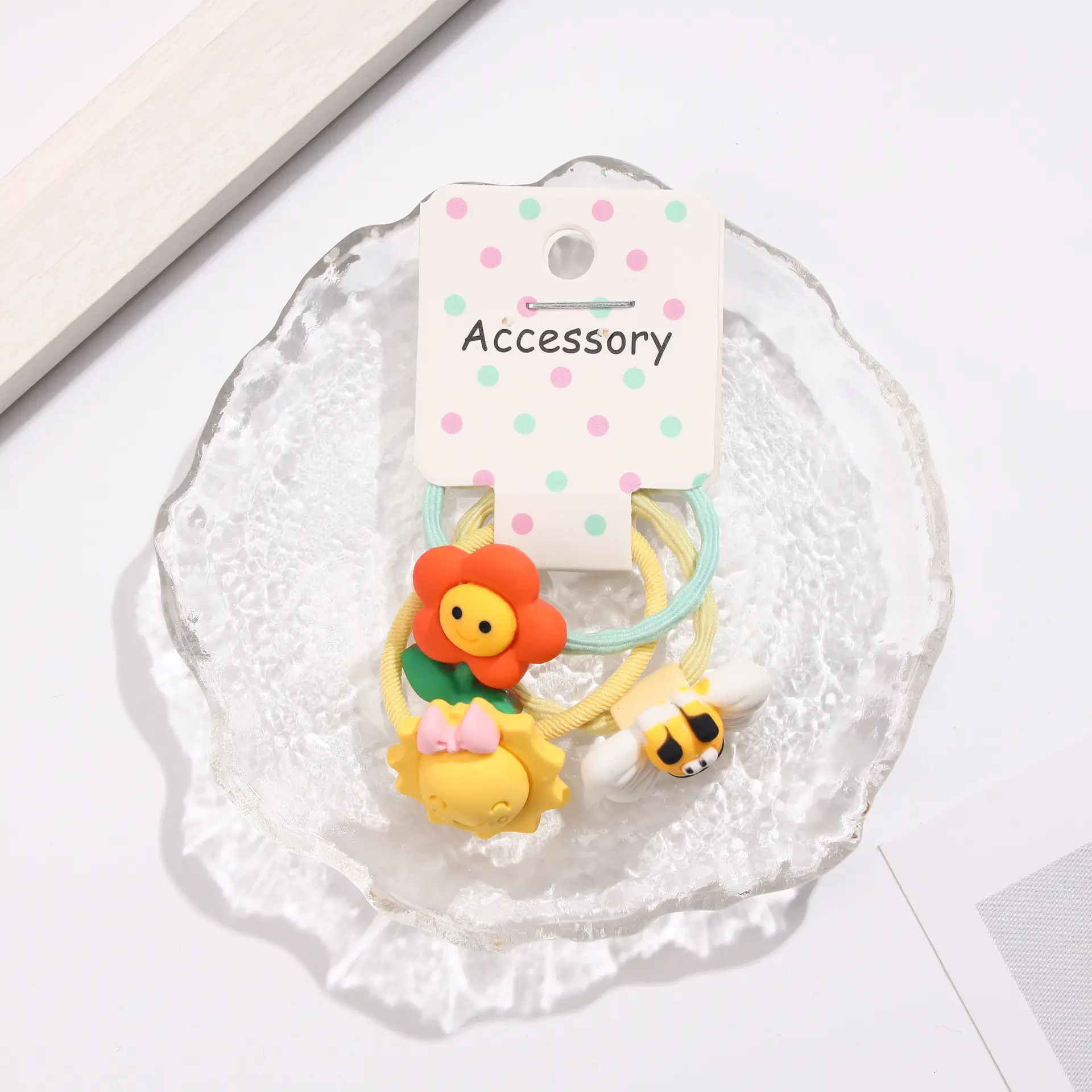 New Kids Hair Ring Candy Color Cartoon Sweet Cute