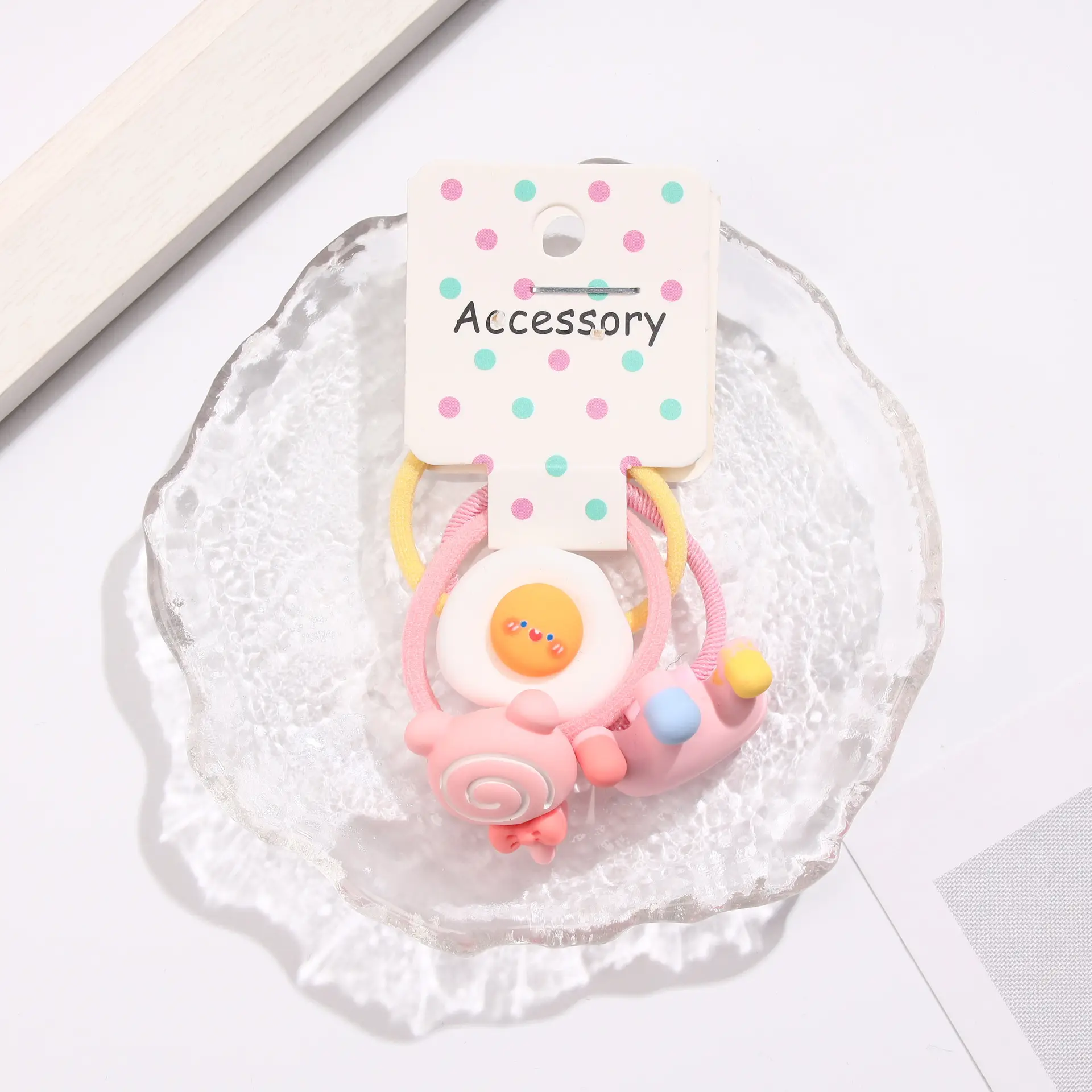 New Kids Hair Ring Candy Color Cartoon Sweet Cute
