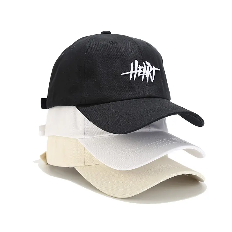 Men & Women Black White Cream Heart Cap - Image 4