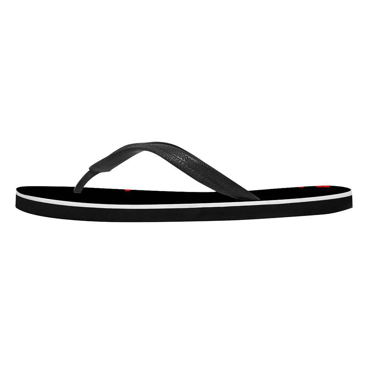 Black Printed EVA Flip Flops for Summer Beach Wear