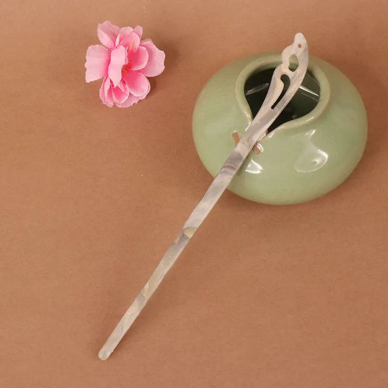 Vintage Imitation Jade Acrylic Hairpin with Holographic Finish - Image 39