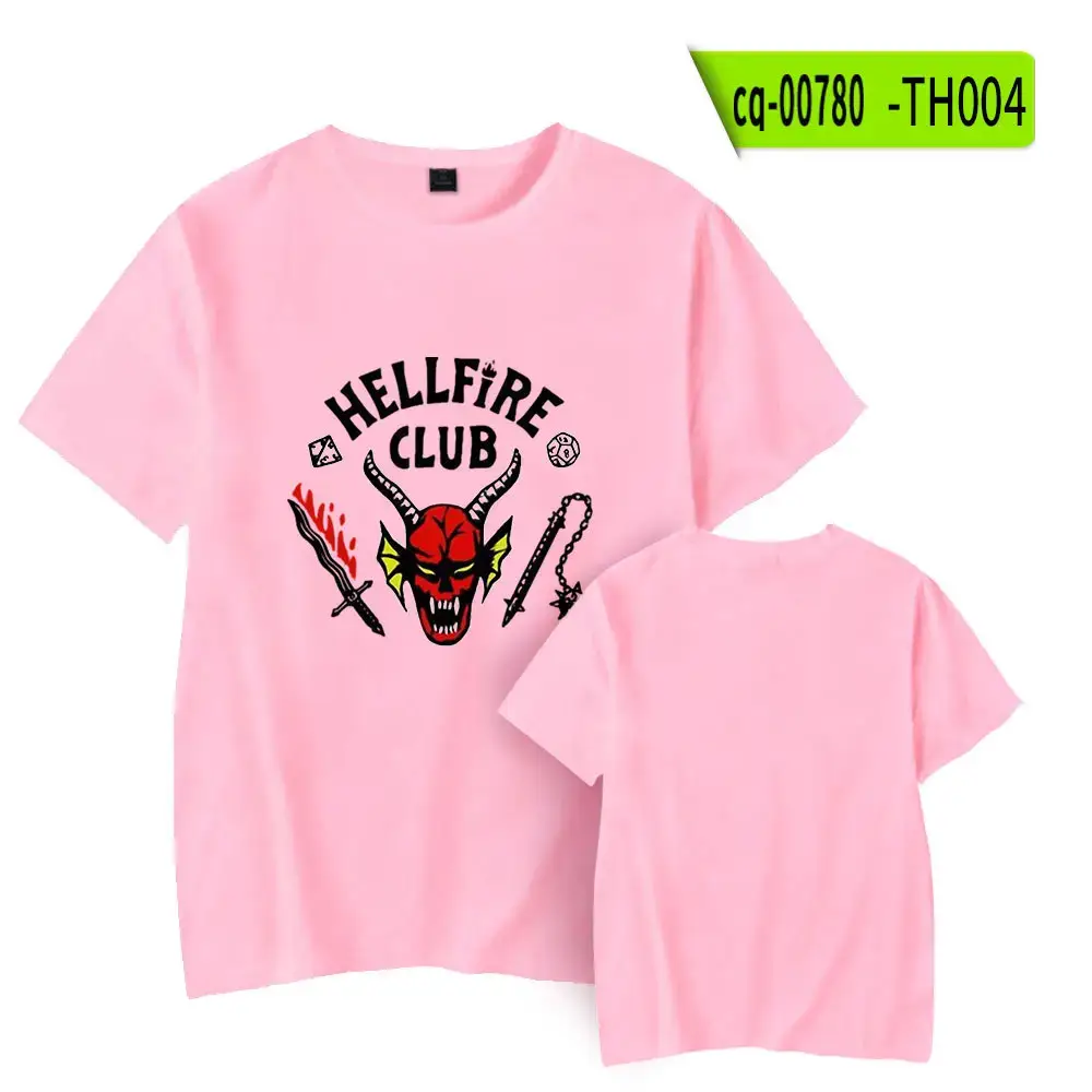 Pink Hellfire Club T-Shirt Set for Women