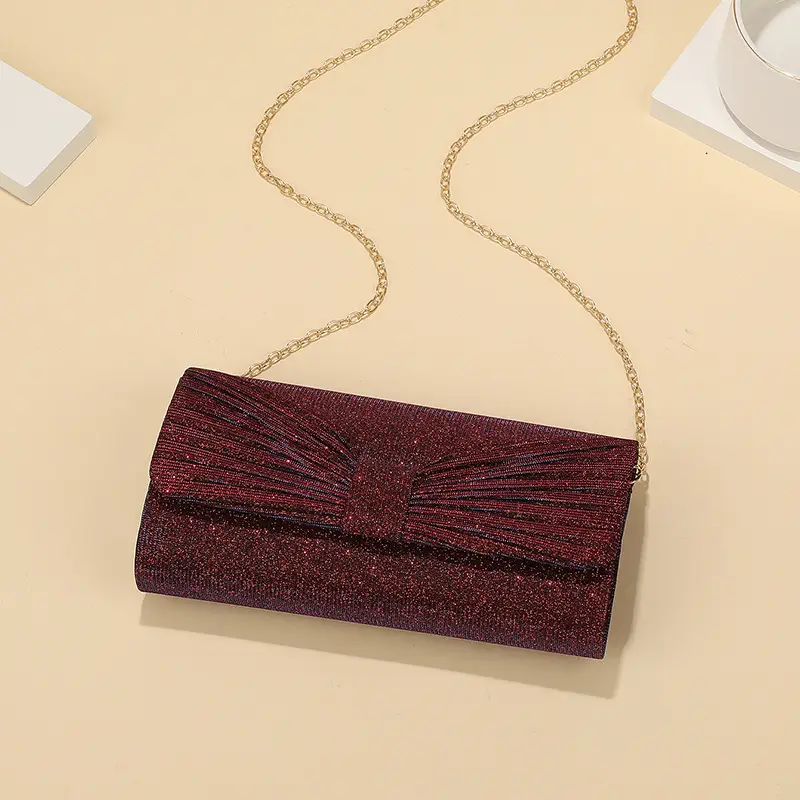 Women's Lock-Clutch Shoulder Bag with Lipstick Storage - Image 5