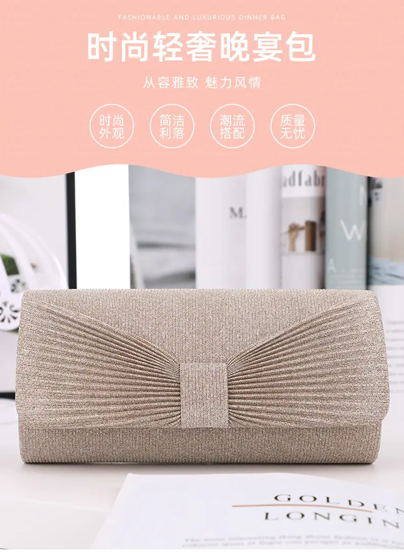 Women's Lock-Clutch Shoulder Bag with Lipstick Storage — feature 1