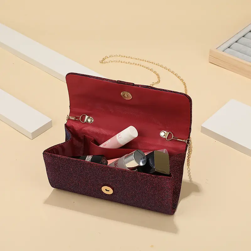 Women's Lock-Clutch Shoulder Bag with Lipstick Storage — feature 16
