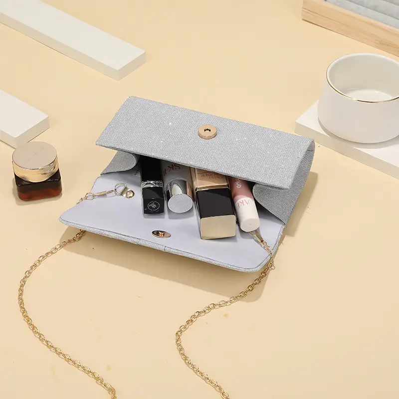 Women's Lock-Clutch Shoulder Bag with Lipstick Storage — feature 17