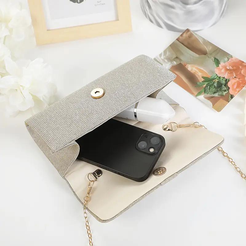 Women's Lock-Clutch Shoulder Bag with Lipstick Storage — feature 21
