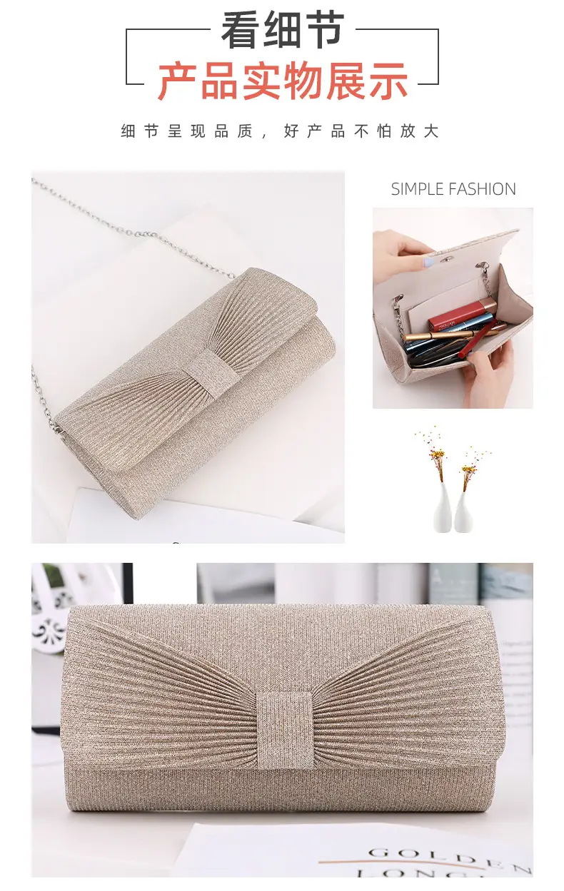 Women's Lock-Clutch Shoulder Bag with Lipstick Storage — feature 6