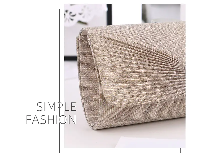 Women's Lock-Clutch Shoulder Bag with Lipstick Storage — feature 7
