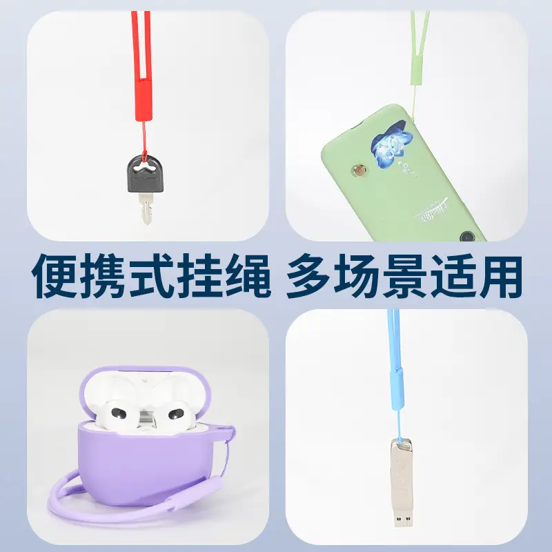 New Mobile Phone Lanyard Wrist Strap Solid Color - Image 24