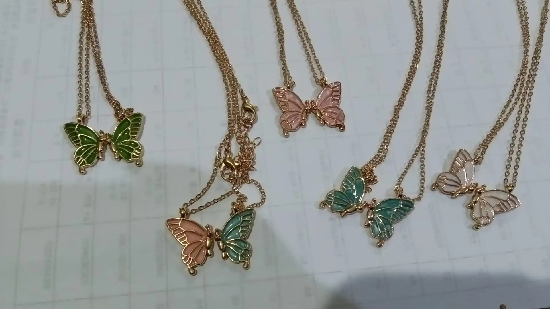Pink Butterfly Necklace for Girls Friendship Gift — feature 12