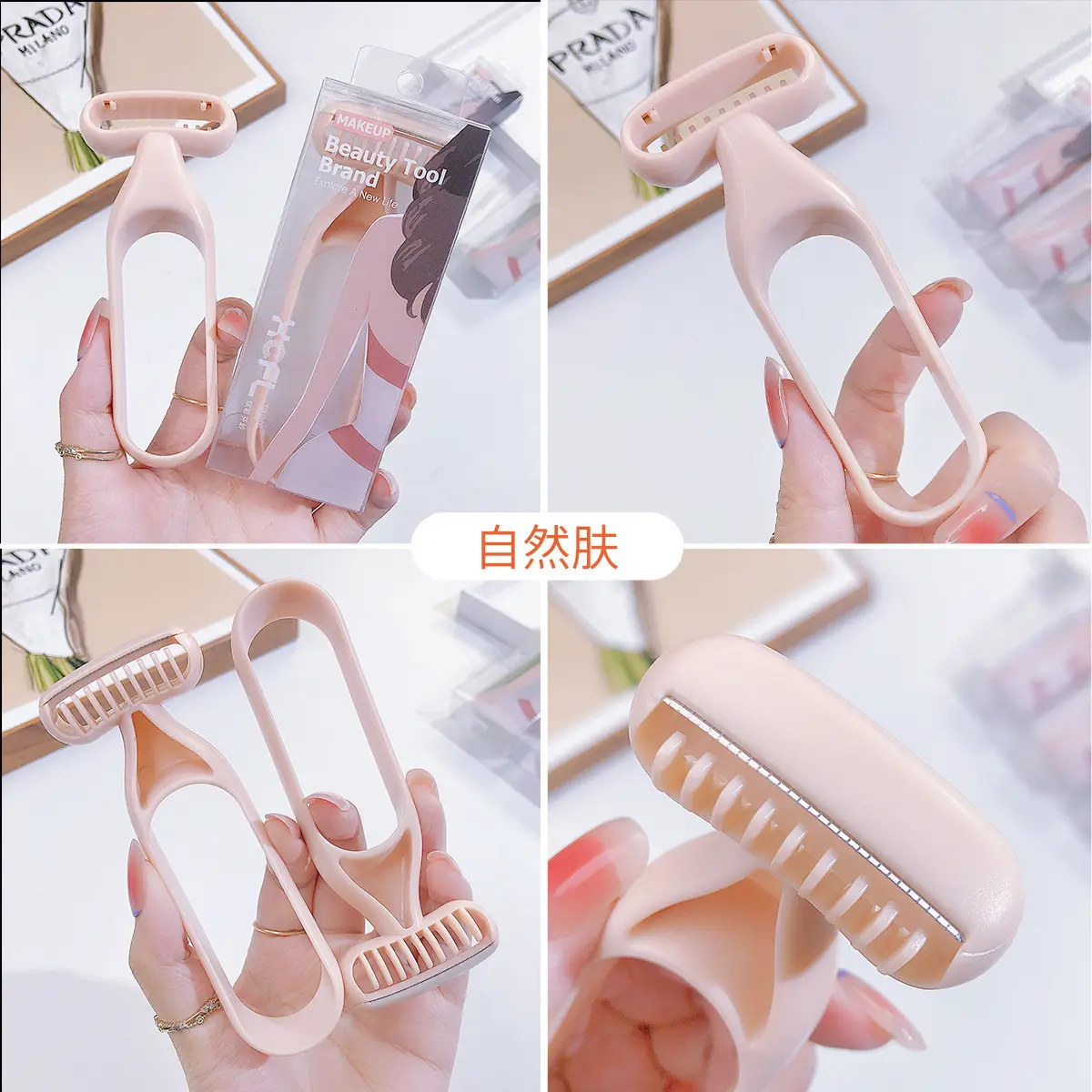 Pink Microderma Hair Removal Knife for Men - Image 4