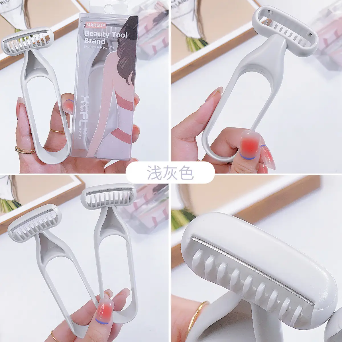 Pink Microderma Hair Removal Knife for Men - Image 5