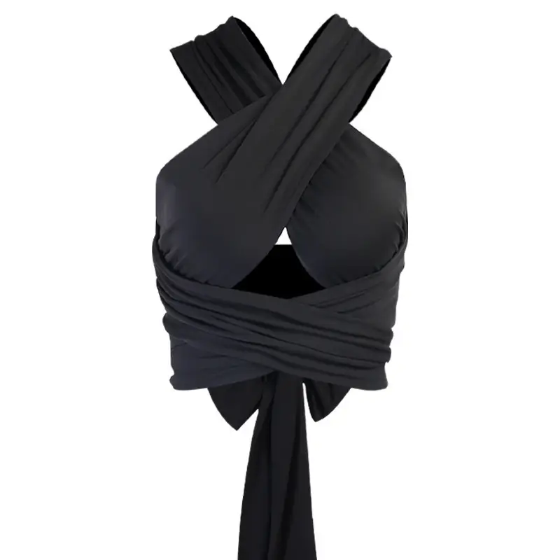 Purple Backless Halterneck Vest for Women - Image 10