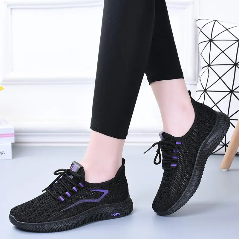 Old Beijing Cloth Shoes Women's Breathable Summer Mesh Shoes Mesh Hollow Women's Shoes Mother's Shoes Sports Casual Shoes Non-slip Soft Sole - Image 6