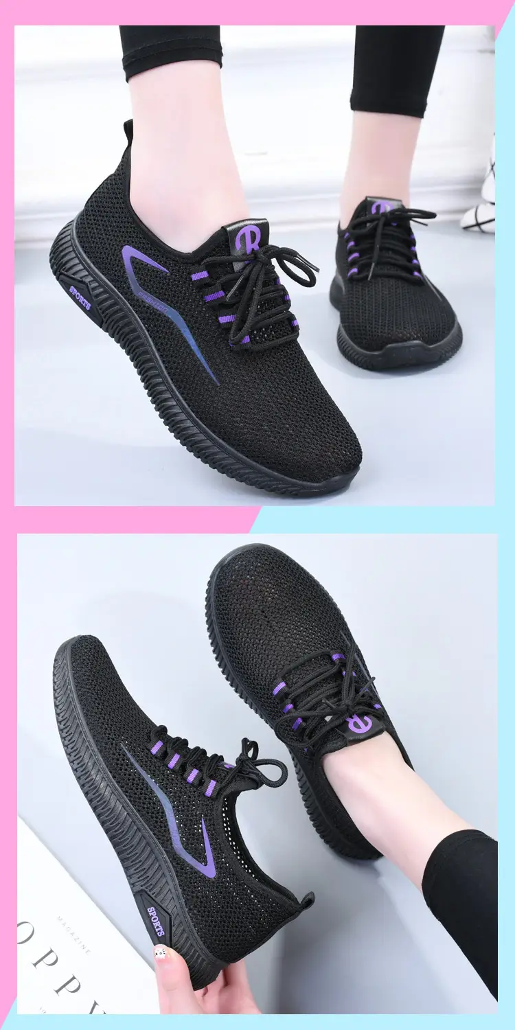 Old Beijing Cloth Shoes Women's Breathable Summer Mesh Shoes Mesh Hollow Women's Shoes Mother's Shoes Sports Casual Shoes Non-slip Soft Sole — feature 5
