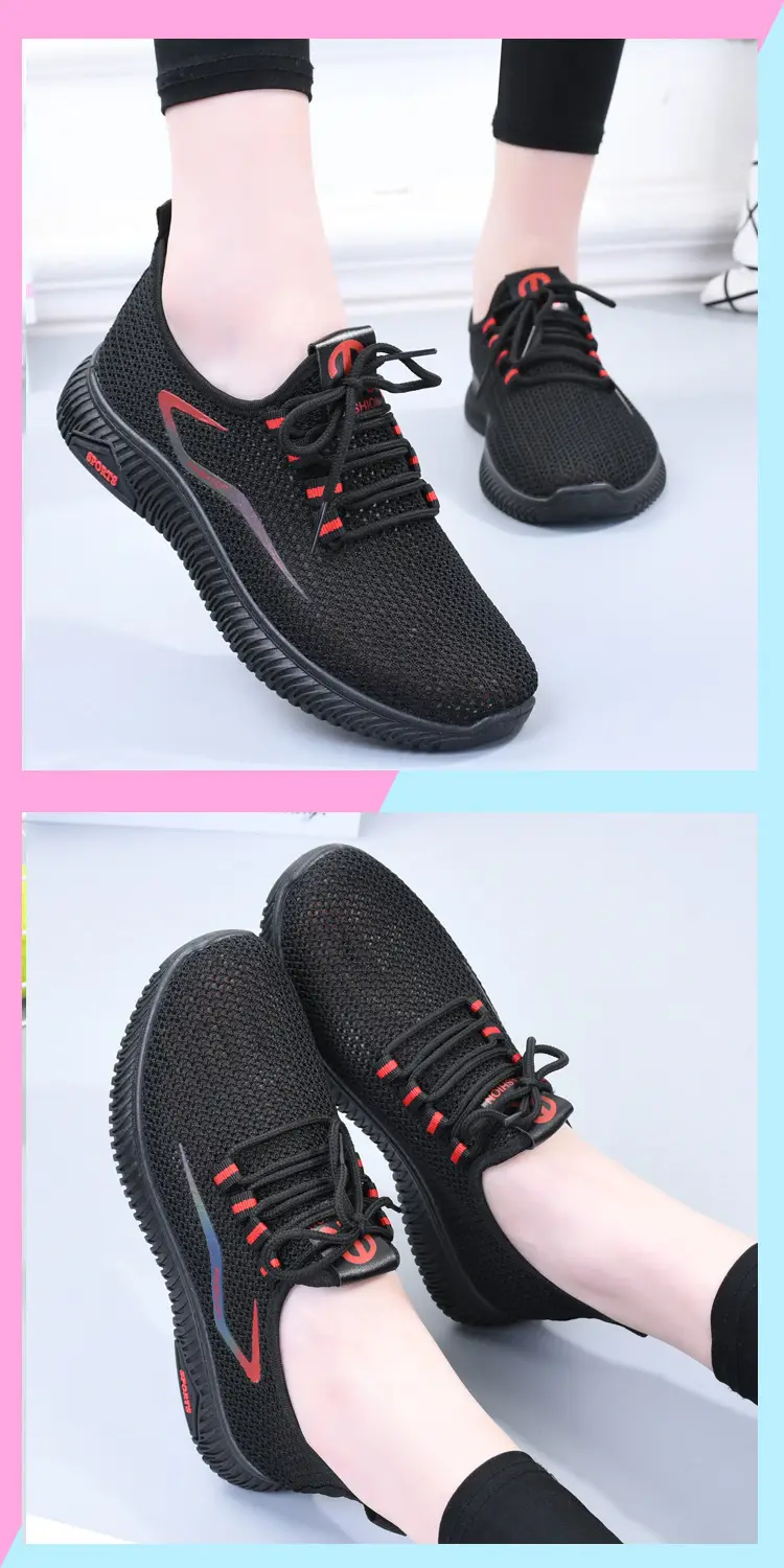 Old Beijing Cloth Shoes Women's Breathable Summer Mesh Shoes Mesh Hollow Women's Shoes Mother's Shoes Sports Casual Shoes Non-slip Soft Sole — feature 9