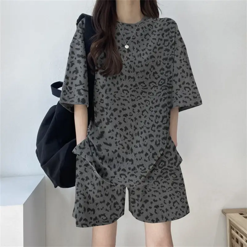 2026 Summer Plus Size Tie-Dye Loose Fit Shorts Set - Image 17