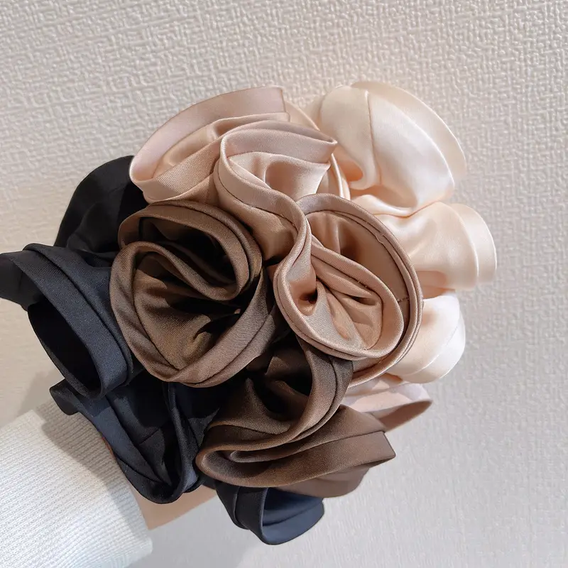 Satin Satin Hair Ring for Women Elegant New Style — feature 3