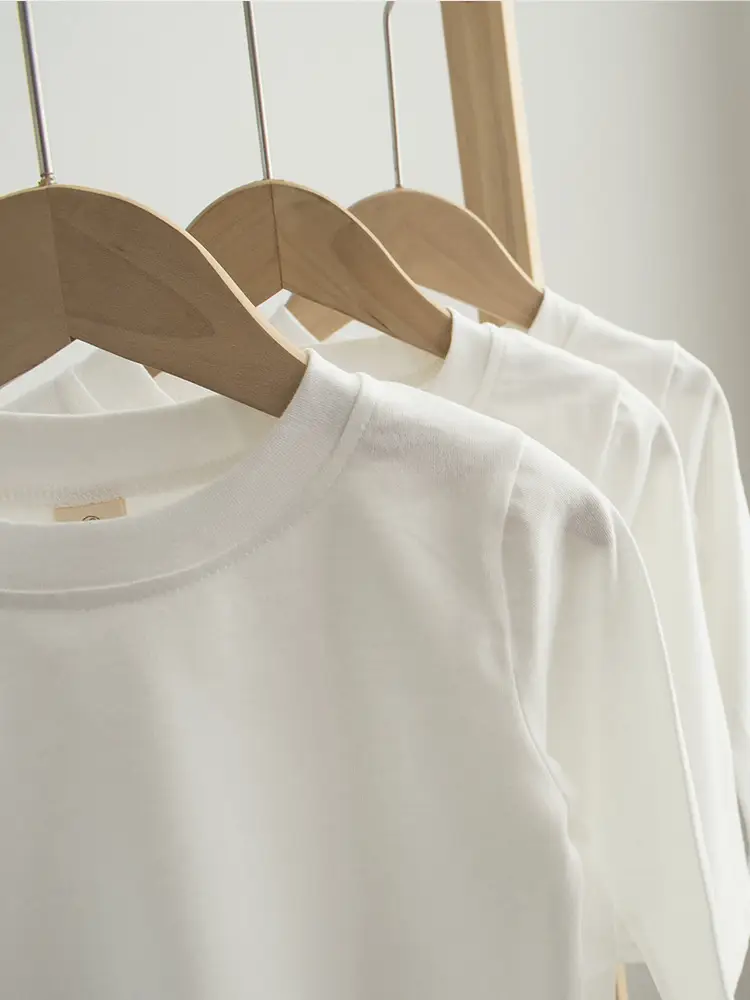 White Cotton Long Sleeve T-Shirt for Kids - Image 3