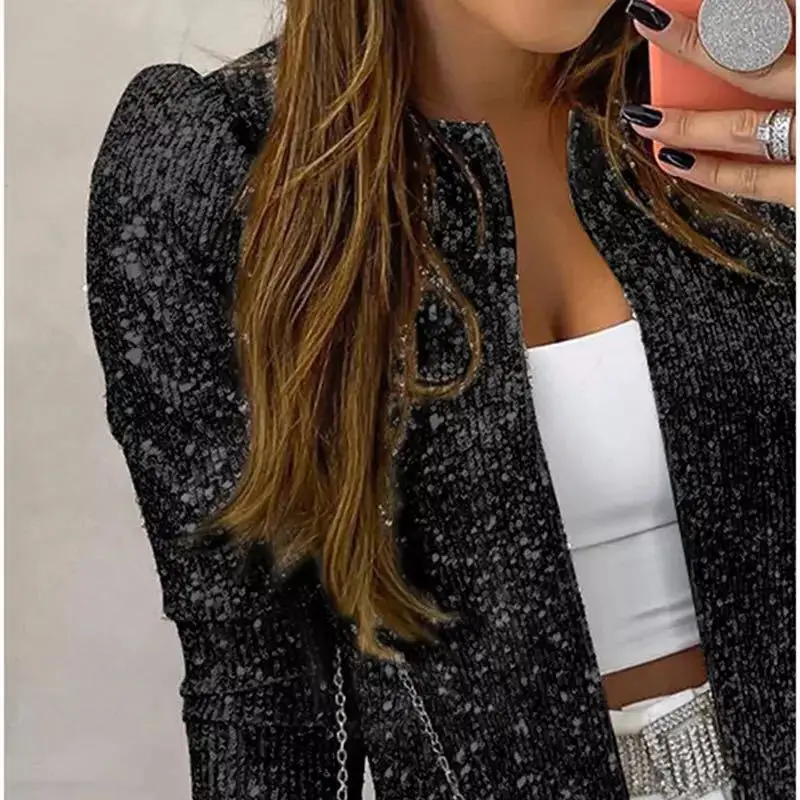 2025 Sequined Crossbody Jacket for Women Spring Outwear - Image 16