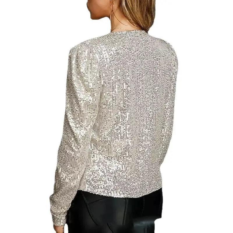 2025 Sequined Crossbody Jacket for Women Spring Outwear - Image 18