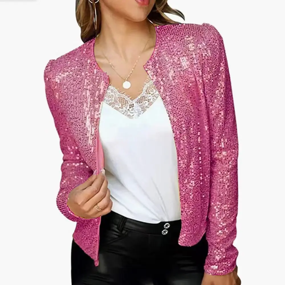 2025 Sequined Crossbody Jacket for Women Spring Outwear - Image 10