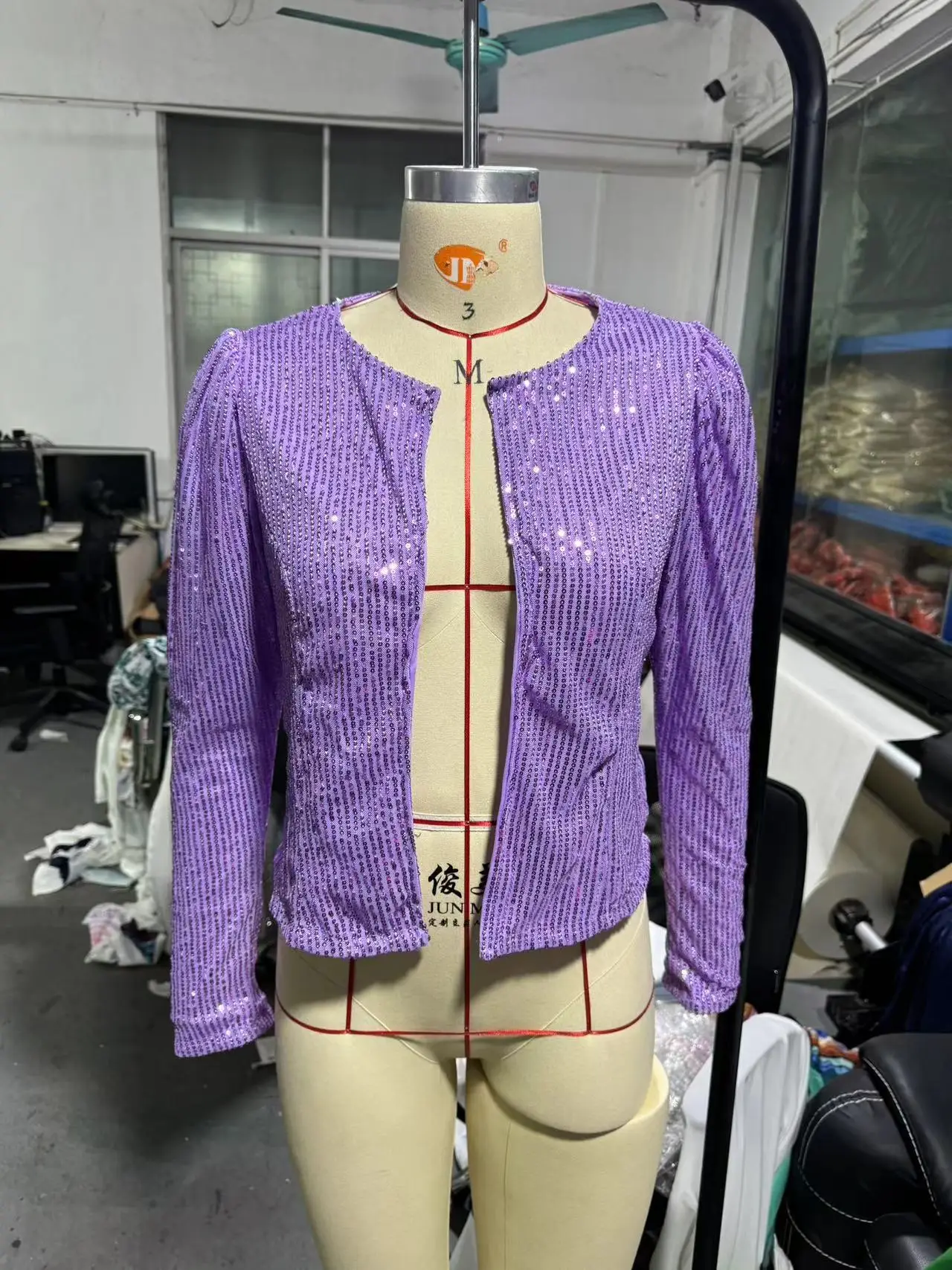 2025 Sequined Crossbody Jacket for Women Spring Outwear - Image 11