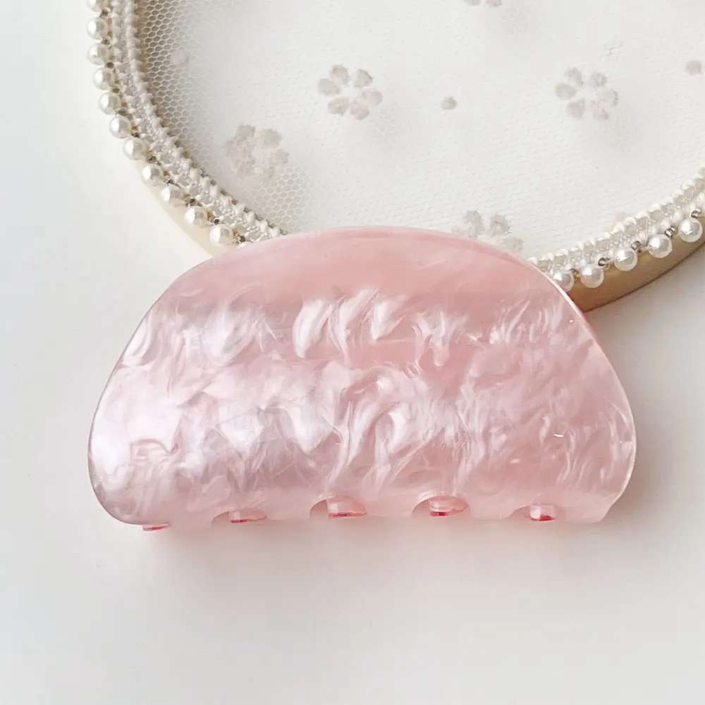 Green Marble Acetate Hair Clip for Women - Image 12
