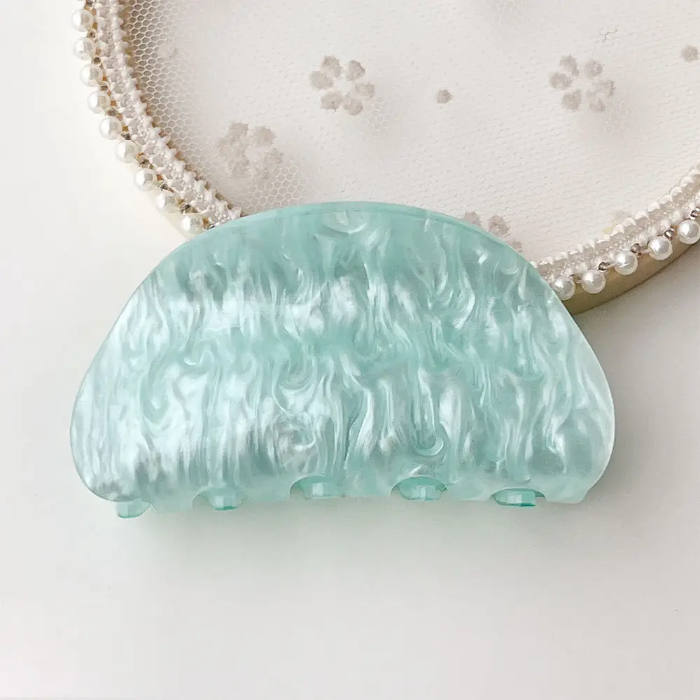 Green Marble Acetate Hair Clip for Women - Image 17