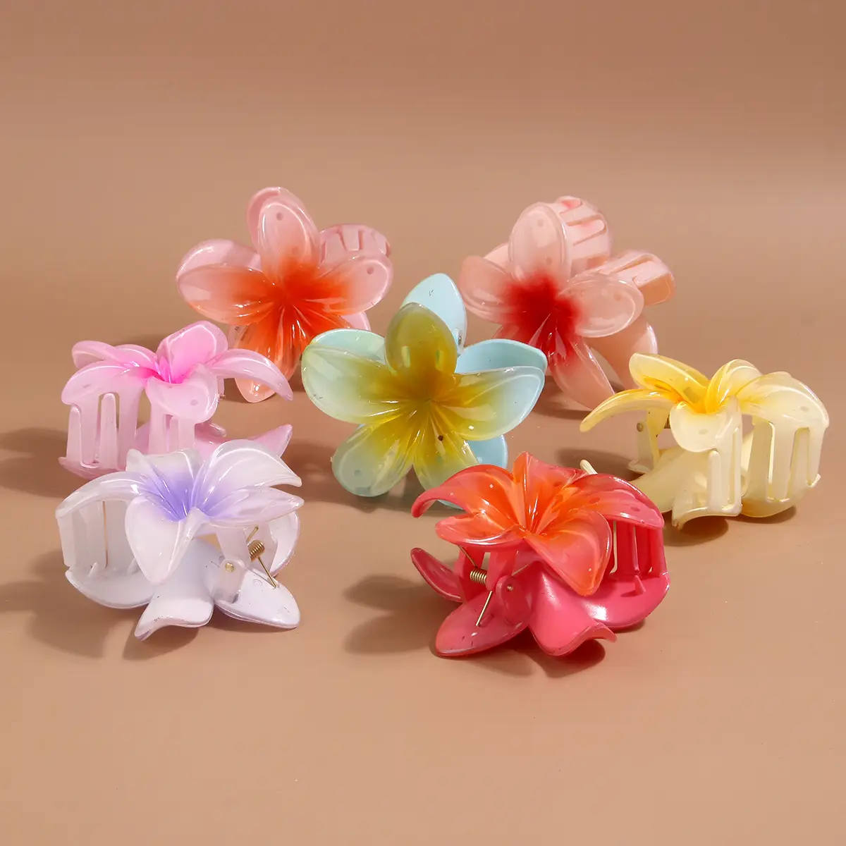 Vintage Green Plumeria Hair Clip for Women — feature 11