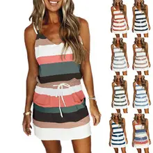 Women's 2022 Striped Loose Summer Dress — feature 13