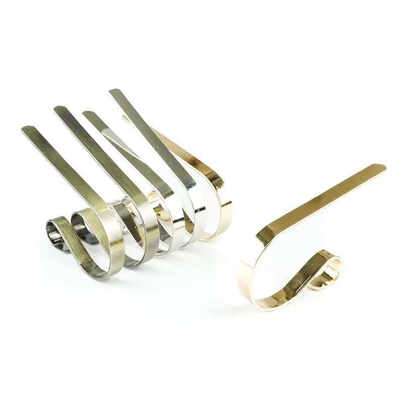 Silver Metal Christmas Hooks for Fireplace Decor - Image 3