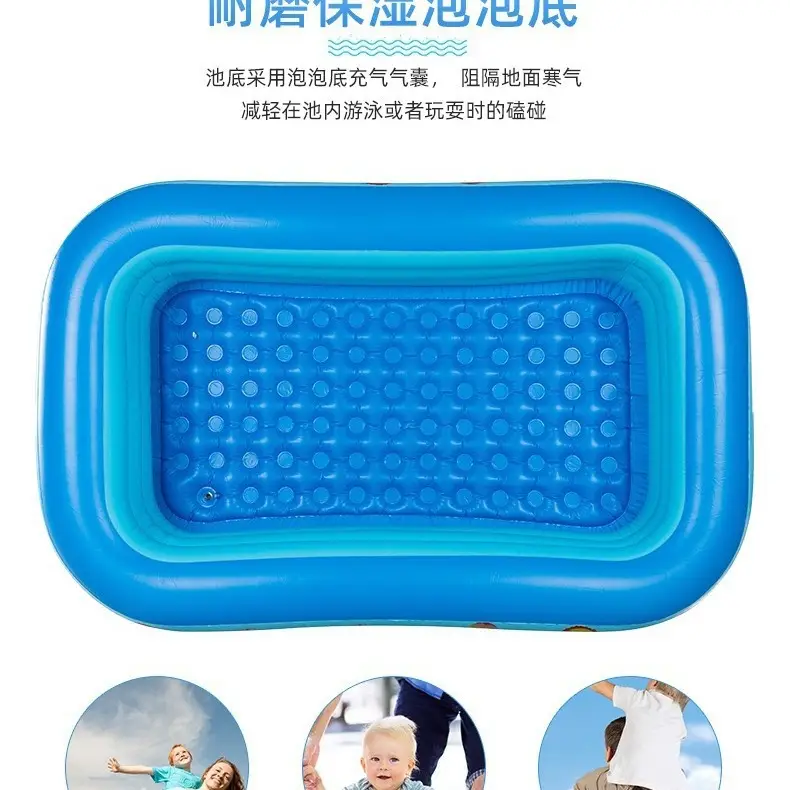 Cross-border Blue and White Inflatable Swimming Pool Thickened Household Adult Swimming Pool Baby Swimming Pool Toy Play Pool
